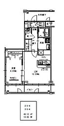 間取図画像 1LDK