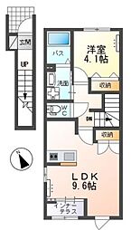MKB-III(エムケビースリー) 1LDKの間取図画像