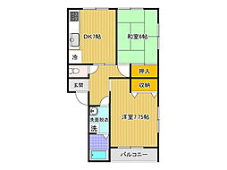 コーポラルゴ 2DKの間取図画像