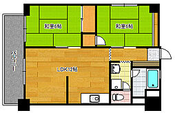 IT城南 2LDKの間取図画像
