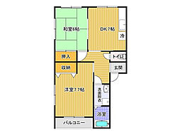 コーポラルゴ 2DKの間取図画像
