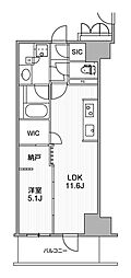 WORVE横浜伊勢佐木町 1LDKの間取図画像