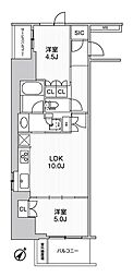 WORVE横浜伊勢佐木町 2LDKの間取図画像