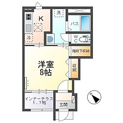 ウインヴィラ(Win Villa) 1Kの間取図画像