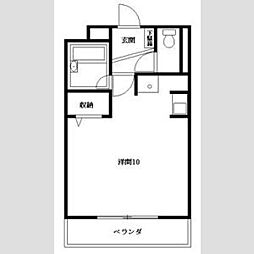 グリーンヒル・イトウ ワンルームの間取図画像