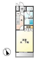 AngeliLue 1Kの間取図画像