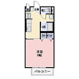 メゾン瑞浪1 1Kの間取図画像