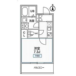 THE PALMS MUSE 新江古田(ザパームスミューズシ 1Kの間取図画像