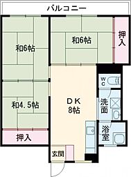 ウインライトビル 3DKの間取図画像