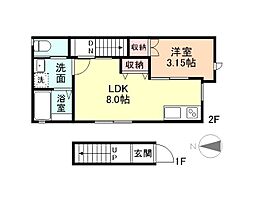 イラーヴァティ 1LDKの間取図画像