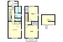セイシェル 2LDKの間取図画像