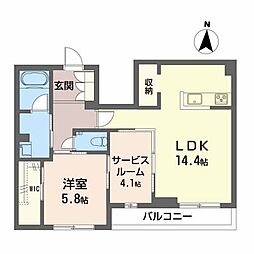 ポーラスターNH 2LDKの間取図画像