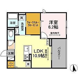 Delight 1LDKの間取図画像