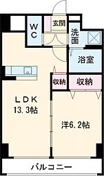 アマルフィーノ 1LDKの間取図画像