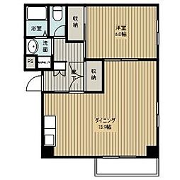 ファミール大森 1LDKの間取図画像