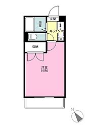 エミネンスプラザ 1Kの間取図画像