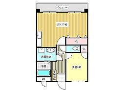 エルフフォレスト 1LDKの間取図画像