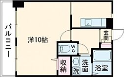 ナイスマンションST九品寺 ワンルームの間取図画像