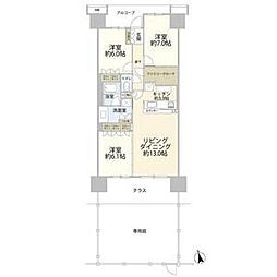 ユトリシア弐番街 3LDKの間取図画像