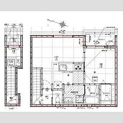 リーブルファイン下之一色町III 1号棟 1LDKの間取図画像