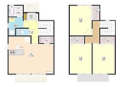 エリーA 3LDKの間取図画像