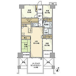 ヴェレーナシティ千葉ニュータウン中央 4LDKの間取図画像