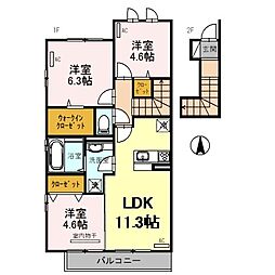 リヴェールメゾン 3LDKの間取図画像