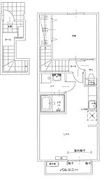 ポルトボナー 1LDKの間取図画像