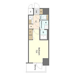 S-RESIDENCE名古屋菊井aline(アライン) FR・家電キャンペーン実 1Kの間取図画像