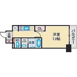 プレサンス新栄リベラ 1Kの間取図画像