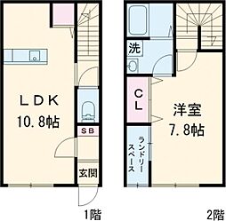 カミーユ 1LDKの間取図画像