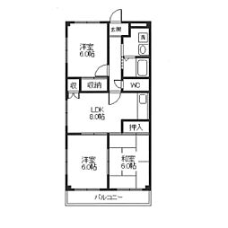 ステイツ・明石大久保 3LDKの間取図画像