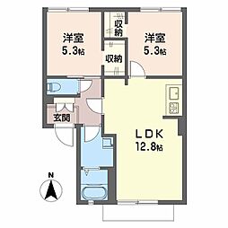 ファミールパレス 2LDKの間取図画像