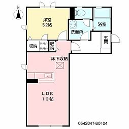 コオリナB 1LDKの間取図画像