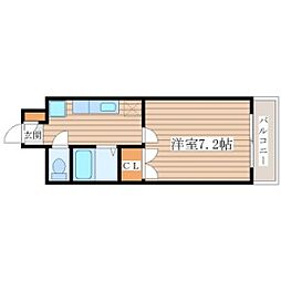 ソレイユハイツ泉中央 1Kの間取図画像