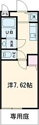 レジデンスK.I 1Kの間取図画像