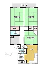グランドハイツ昭和 3DKの間取図画像