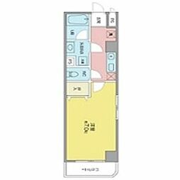 サンライズ文京 1Kの間取図画像