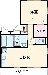 スペラーレ 1LDKの間取図画像