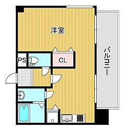 リファレンス浜町 ワンルームの間取図画像