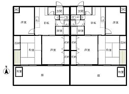 コーポみねたに 3DKの間取図画像