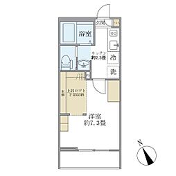 セレ生麦 1Kの間取図画像