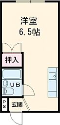 マンション永興 ワンルームの間取図画像
