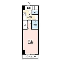 A・City三河安城東町 1Kの間取図画像