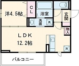 イーストプレイス須屋 1LDKの間取図画像