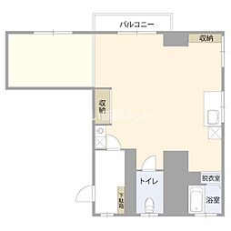 エクセル賀来北 1LDKの間取図画像