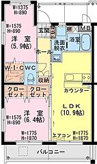 物件の間取り