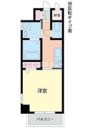 ピノ到津 1Kの間取図画像