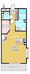 ラ・フォート芦山 ワンルームの間取図画像