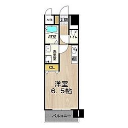greenhills ワンルームの間取図画像